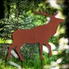 Gartendekoration Hirsch Aus Cortenstahl, Patiniert, Figur Produktbild-Vorschau 3