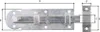 Fensterriegel L.100mm B.30mm Form ger. STA galv. gelb verz. Produktbild-Vorschau 6