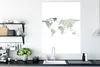 MuchoWow® Poster Weltkarte - Aquarell - Minimalismus 90x120 Produktbild-Vorschau 3