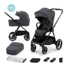 A display of a baby stroller and its various components. Podgląd zdjęcia produktu
