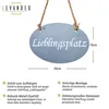 Lieblingsplatz Schild 30x18cm Garten-Deko Anhänger Produktbild-Vorschau 2