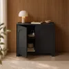 Sideboard Vento Schwarz, 2 Türen, Breite: 103,5 cm / Höhe: Produktbild-Vorschau 6
