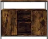 vidaXL Příborník kouřový dub 100x35x80 cm odvozený výrobek Náhled obrázku produktu 6