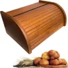 SEVICO Braun Brotkasten Holz | 40 cm x 27.5 cm x 18.5 cm | Produktbild-Vorschau 1