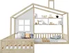 STILVORA  Kinderbett 90x200/140x70 Holzbett mit Fenster und Produktbild-Vorschau 10