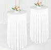 Stretch-Husse Tischdecke mit Rüsche für Stehtisch 80 cm  Produktbild-Vorschau 3