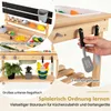 COSTWAY Cucina giocattolo 2 in 1, con piano scorrevole, Anteprima dell’immagine prodotto 5