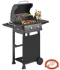Outsunny Gasgrill 5,4 KW 2 Brenner BBQ Grillwagen inkl Produktbild-Vorschau 1