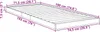 vidaXL Bedbodemframe, zwart, eikenlook, 75 x 190 cm, Productafbeelding-voorbeeld 8