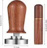 51mm Espresso Tamper & Stirrer Set Coffee Calibrated Tamper Voir les images du produit 6