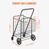 A diagram showing the dimensions of a shopping trolley. Podgląd zdjęcia produktu