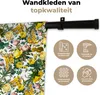 MuchoWow® Wandteppich Wandbehang Pfingstrose - Gelb - Produktbild-Vorschau 3