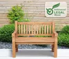 CLP Teakbank Jackson V2 Gartenbank mit Rückenlehne Produktbild-Vorschau 3