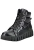 A black high-top sneaker with laces and a thick sole, shown against a white background. Anteprima dell’immagine prodotto