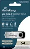 MediaRange MR1953, 64 GB, USB Typ-C, 3.2 Gen 1 (3.1 Gen 1), Produktbild-Vorschau 3