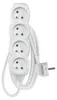 Prodlužovací kabel 1,5 m / 4 zásuvky / bílý / PVC / 1 mm2 Anteprima dell’immagine prodotto