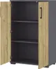 Büro Aktenschrank PRATO-01 in graphit mit Grandson Eiche Produktbild-Vorschau 2