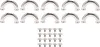 10 Set Bag Bogen Bridge Métal Argent D Boucle de connexion Voir les images du produit 1