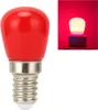 A red LED light bulb is shown on a white background, with a smaller inset image showing the bulb lit up in red. Podgląd zdjęcia produktu