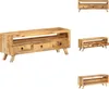 vidaXL TV-Schrank 110x30x40 cm Massivholz Mango -  TV-Möbel Produktbild-Vorschau 1