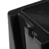 A close-up view of a black plastic storage container. Anteprima dell’immagine prodotto