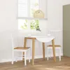 A dining set with two chairs and a table in a room with a window. Produktbild-Vorschau