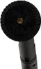 A close-up view of a black brush head attachment for a cleaning device, with a gold screw in the center. Náhled obrázku produktu