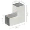 vidaXL Connettore per pali 4 pz. A L in metallo zincato 91 Anteprima dell’immagine prodotto 6