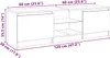 vidaXL TV-Schrank mit LED-Leuchten Weiß 120x30x36 cm Produktbild-Vorschau 8