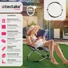 tectake® Paulina lehátko s textilenem 150 x 73 x 93 cm Náhled obrázku produktu 3