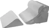 Two orthopedic wedge pillows are shown against a white background. One is a single wedge, and the other is a stacked set of two wedge pillows, one on top of the other, with a curved top pillow. Produktbild-Vorschau