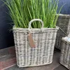 Panier en rotin lot de 3 Kubu gris avec poignées et film – Voir les images du produit 6