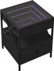 vidaXL Couchtisch mit Infinity-LED Schwarz 40x40x51 cm Produktbild-Vorschau 3