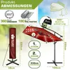 tillvex® Alu Sonnenschirm Rechteckig Ø 330 cm mit LED Solar Produktbild-Vorschau 2