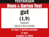 A marketing graphic indicating a product test winner. Produktbild-Vorschau