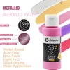 Artecho Acrylfarbe 12 x Metallic Acrylfarben, je 59 ml Produktbild-Vorschau 3