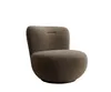 FURMEB24 DREHSESSEL OVO 81 x 85 cm BRAUN Produktbild-Vorschau 2