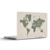 MuchoWow® Laptop Aufkleber Sticker Cover Weltkarte - Tiere Produktbild-Vorschau 1