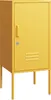 A yellow metal cabinet with a single door and legs, shown against a white background. Podgląd zdjęcia produktu