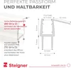 STEIGNER Duschtürdichtung UK20 170 cm (1 Stk.) Transparent Produktbild-Vorschau 2
