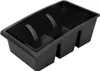 A black plastic organizer with three compartments. Náhľad obrázku produktu
