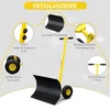 ALIGHTUP Schneeschieber mit Rädern, Stahlschaufel 74cm, Produktbild-Vorschau 5