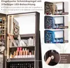 COSTWAY 360° otočná skříňka na šperky, uzamykatelná Náhled obrázku produktu 6