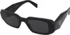 Prada PR 17WS 1AB5S0 Sonnenbrille in Schwarz mit Produktbild-Vorschau 1