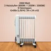Elektryczny grzejnik olejowy Bituxx 2000 Watt 9 żeber Podgląd zdjęcia produktu 8