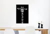 MuchoWow® Poster Giraffe - Porträt - Tiere - Schwarz - Weiß Produktbild-Vorschau 5