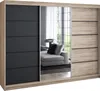 Schwebetürenschrank 200 cm, 3-türig, mit Spiegel & 4 Produktbild-Vorschau 2
