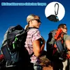 Two hikers with backpacks on a trail, one with a solar power bank attached to their backpack. Produktbild-Vorschau