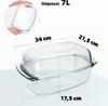 KADAX Naczynie Żaroodporne 7L z Pokrywką Do Zapiekania Podgląd zdjęcia produktu 3