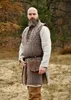 Ärmelloser Gambeson mit handgefertigen Details, braun L Produktbild-Vorschau 2